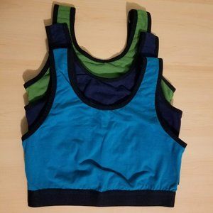 3 Pack TomboyX Soft Essentials Bras Size Small